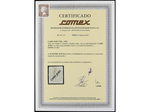 ** COLONIAS ESPAÑOLAS: CABO JUBY. Ed. 20. 2 céntimos castaño