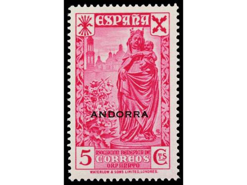 ** COLONIAS ESPAÑOLAS: ANDORRA. Ed. 1/6. BENEFICIENCIA. SERI