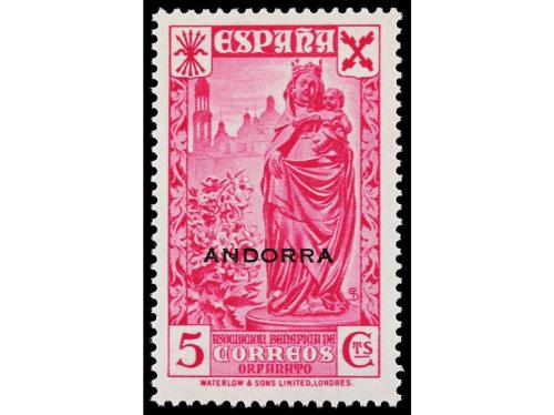 ** COLONIAS ESPAÑOLAS: ANDORRA. Ed. 1/6. BENEFICIENCIA. SERI