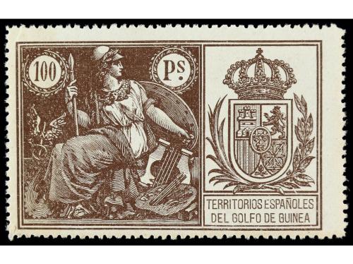 COLONIAS ESPAÑOLAS: GUINEA. 1922. FISCALES. SERIE COMPLETA, 