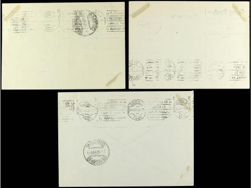 ✉ ALEMANIA. 1929. Una carta y dos tarjetas circuladas por GR