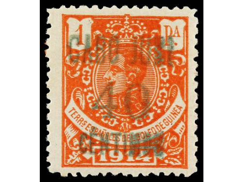 COLONIAS ESPAÑOLAS: CABO JUBY. 6 valores. Sobrecarga emisión