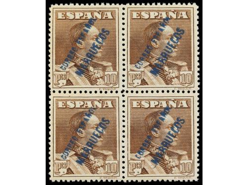 ** COLONIAS ESPAÑOLAS: TANGER. Ed. NE 4/6. 1 pta., 4 pts. y 