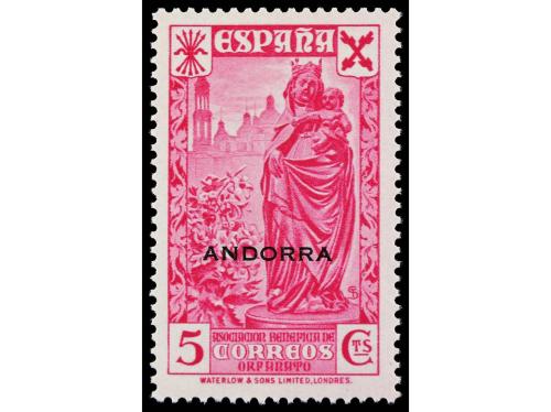 ** COLONIAS ESPAÑOLAS: ANDORRA. Ed. 1/6. BENEFICIENCIA. SERI