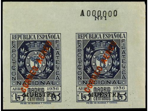 ** ESPAÑA. Ed. 727/28M, 729/30M. SERIE de correo y aérea en 