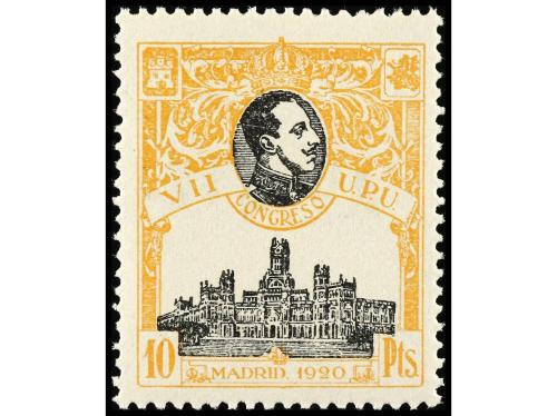 ** ESPAÑA. Ed. 308/09. 4 pts. violeta y 10 pts. naranja. Cen