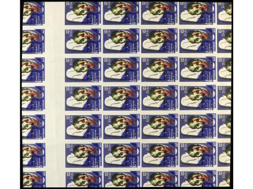 (*) ESPAÑA. Ed. 757. 45+2 pts. negro. Bloque de 20. Al dorso