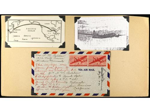 ✉ LOTES y COLECCIONES. 1945-46. ESTADOS UNIDOS. Conjunto de 