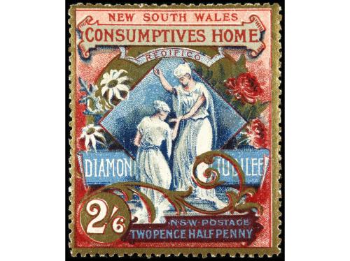 * NUEVA GALES DEL SUR. Sg. 280/81. 1897. SERIE COMPLETA, muy