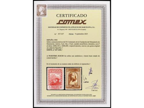 ** ESPAÑA. Ed. 636/49. SERIE COMPLETA. 14 valores. LUJO. Cer