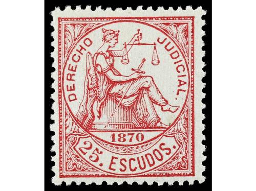 ** CUBA. 1870. FISCALES. DERECHO JUDICIAL. Serie completa, e