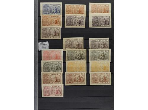 LOTES y COLECCIONES. FISCALES. Colección montada en clasific