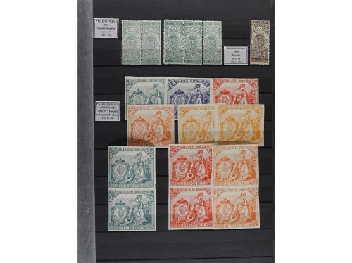 LOTES y COLECCIONES. FISCALES. Colección montada en clasific