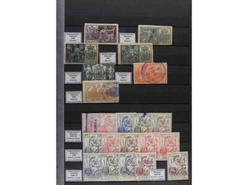 LOTES y COLECCIONES. FISCALES. Colección montada en clasific