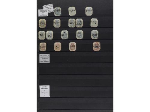 LOTES y COLECCIONES. FISCALES. Colección montada en clasific