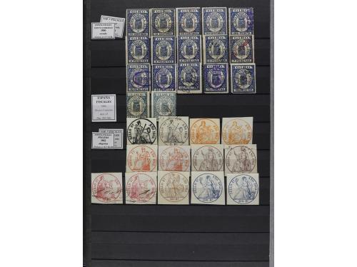 LOTES y COLECCIONES. FISCALES. Colección montada en clasific