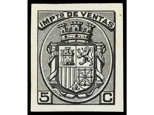 (*) ESPAÑA: FISCALES. IMPUESTO DE VENTAS. 5 cts. tres prueba