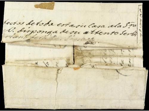 ✉ ESPAÑA: PREFILATELIA. 1844. LA FRESNEDA a FRANCIA. Fechado