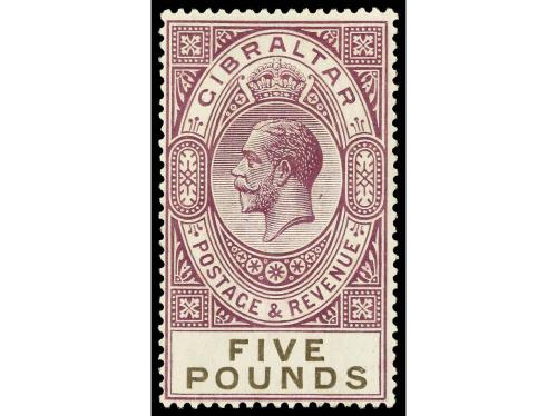 * GIBRALTAR. Yv. 82/90, S.G. 32/4, 103/8. 1912-25. 9 valores