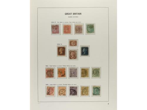 LOTES y COLECCIONES. 1840-1970. GRAN BRETAÑA. Colección mont