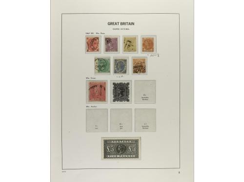 LOTES y COLECCIONES. 1840-1970. GRAN BRETAÑA. Colección mont