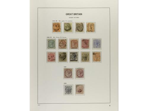 LOTES y COLECCIONES. 1840-1970. GRAN BRETAÑA. Colección mont