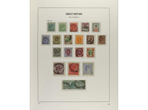 LOTES y COLECCIONES. 1840-1970. GRAN BRETAÑA. Colección mont