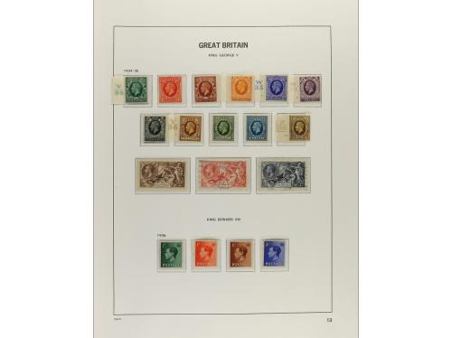 LOTES y COLECCIONES. 1840-1970. GRAN BRETAÑA. Colección mont