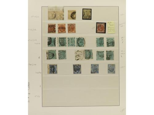 LOTES y COLECCIONES. GRAN BRETAÑA. VICTORIA. Colección monta