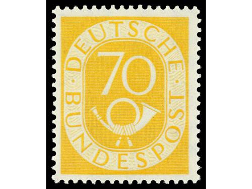 * ALEMANIA OCCIDENTAL. Yv. 9/24. 1951-52. CORNETAS. Serie co