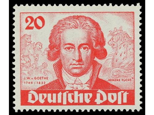 ** ALEMANIA ORIENTAL: REPUBLICA DEMOCRATICA. Yv. 51/53. 1949