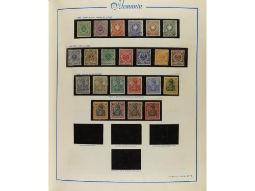 LOTES y COLECCIONES. ALEMANIA. Colección en álbum Schaubek c