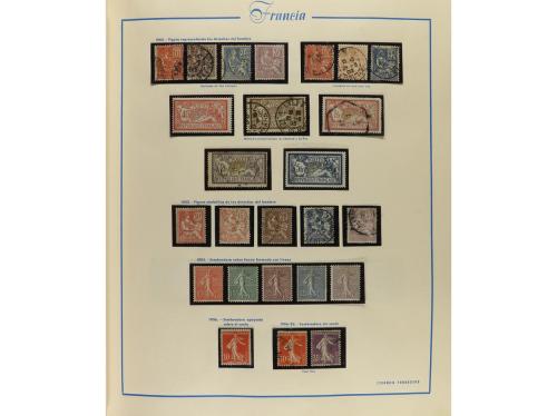 FRANCIA. Colección en álbum Schaubek desde el principio hast