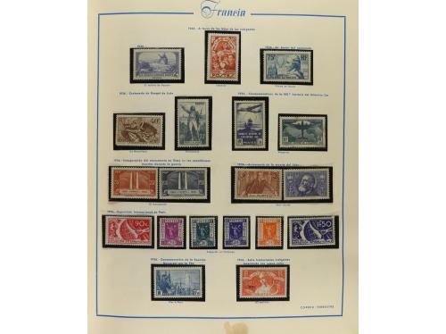 FRANCIA. Colección en álbum Schaubek desde el principio hast