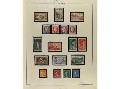FRANCIA. Colección en álbum Schaubek desde el principio hast