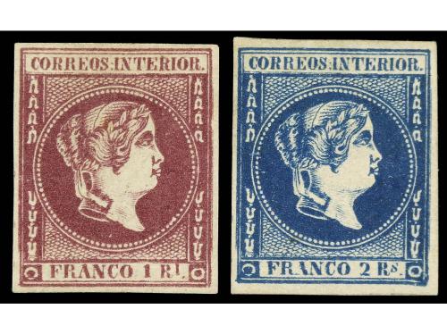 (*) FILIPINAS. Ed. 13, *14. 1 real violeta (sin goma, no gum