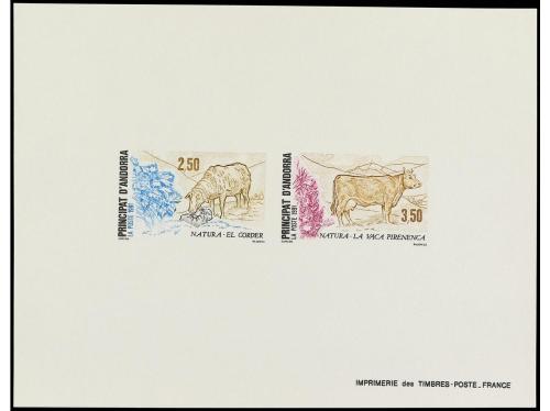 LOTES y COLECCIONES. ANDORRA FRANCESA. PRUEBAS DE LUJO. Conj