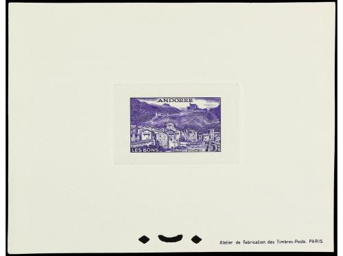 LOTES y COLECCIONES. ANDORRA FRANCESA. PRUEBAS DE LUJO. Conj