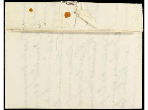 ✉ ESPAÑA: PREFILATELIA. 1749. VALENCIA a MARSELLA. Marca en 