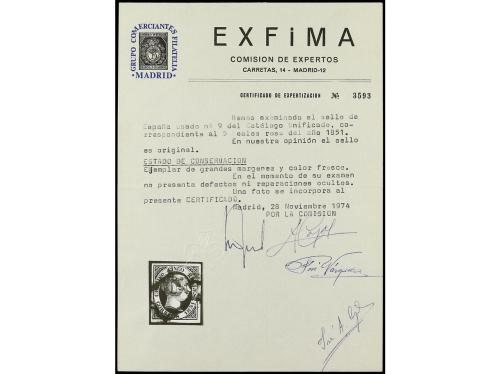 ° ESPAÑA. Ed. 9. 5 reales rosa. Muy bonito ejemplar de ampli