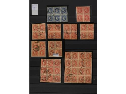 LOTES y COLECCIONES. 1850-1920. ESPAÑA. Dos clasificadores c