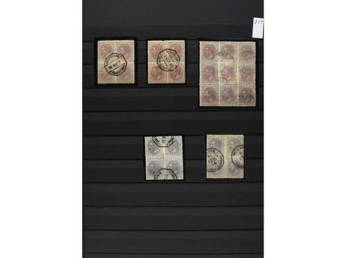 LOTES y COLECCIONES. 1850-1920. ESPAÑA. Dos clasificadores c