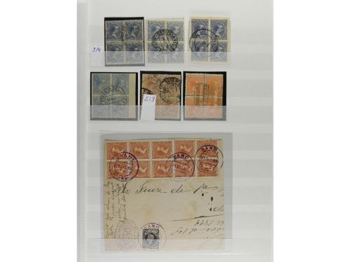 LOTES y COLECCIONES. 1850-1920. ESPAÑA. Dos clasificadores c