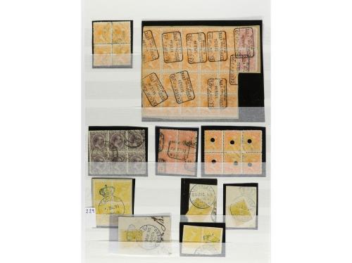 LOTES y COLECCIONES. 1850-1920. ESPAÑA. Dos clasificadores c