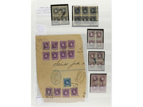 LOTES y COLECCIONES. 1850-1920. ESPAÑA. Dos clasificadores c