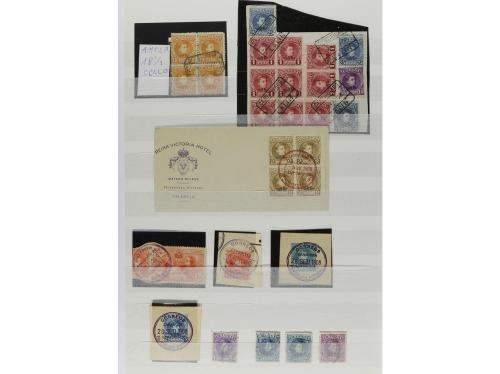 LOTES y COLECCIONES. 1850-1920. ESPAÑA. Dos clasificadores c