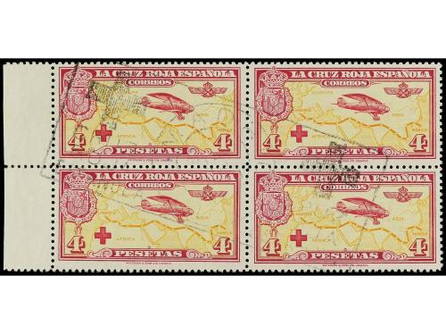 ° ESPAÑA. Ed. 339/48. SERIE COMPLETA en bloques de cuatro, r