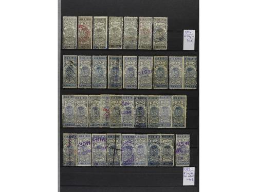 LOTES y COLECCIONES. FILIPINAS. FISCALES. Colección en clasi