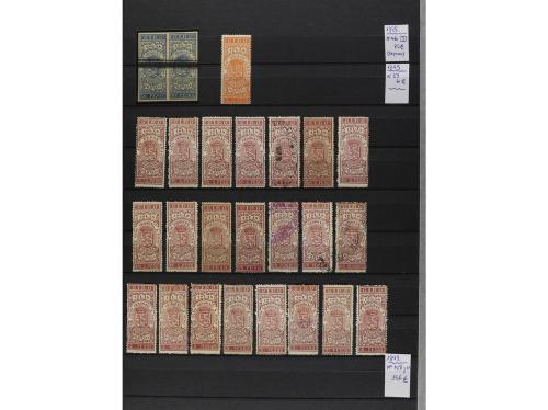 LOTES y COLECCIONES. FILIPINAS. FISCALES. Colección en clasi