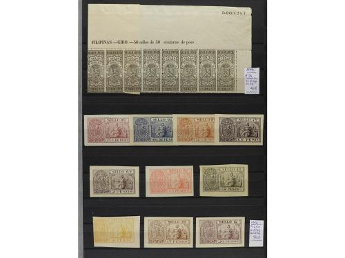 LOTES y COLECCIONES. FILIPINAS. FISCALES. Colección en clasi